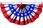 5 Stripe Pleated Fan