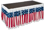 Patriotic Americana Plastic Table Skirts