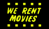 We Rent Movies Vinyl Banner