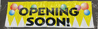 Opening Soon Balloons Vinyl Banner