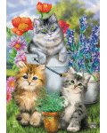 Garden Cats Banner