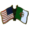 [U.S. & Algeria Flag Pin]