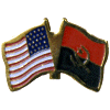 [U.S. & Angola Flag Pin]