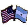[U.S. & Argentina Flag Pin]