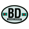 [Bangladesh Oval Reflective Decal]