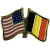[U.S. & Belgium Flag Pin]