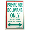 [Bolivia Parking Sign]