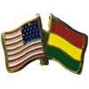 [U.S. & Bolivia Flag Pin]