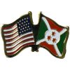 [U.S. & Burundi Flag Pin]