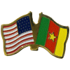[U.S. & Cameroon Flag Pin]