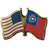 [U.S. & Taiwan Flag Pin]