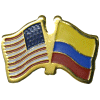 [U.S. & Colombia Flag Pin]