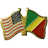 [U.S. & Congo Flag Pin]