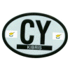 [Cyprus Oval Reflective Decal]