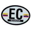 [Ecuador Oval Reflective Decal]