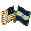 [U.S. & El Salvador Flag Pin]