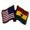 [U.S. & Ghana Flag Pin]