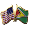 [U.S. & Guyana Flag Pin]
