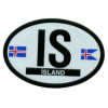 [Iceland Oval Reflective Decal]