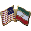 [U.S. & Iran Flag Pin]