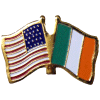 [U.S. & Ireland Flag Pin]