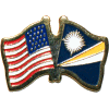 [U.S. & Marshall Islands Flag Pin]