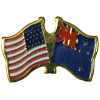 [U.S. & New Zealand Flag Pin]