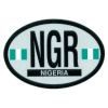 [Nigeria Oval Reflective Decal]