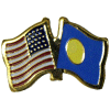[U.S. & Palau Flag Pin]