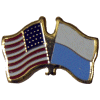 [U.S. & San Marino Flag Pin]
