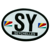 [Seychelles Oval Reflective Decal]