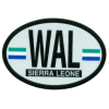 [Sierra Leone Oval Reflective Decal]