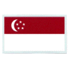 [Singapore Flag Reflective Decal]