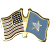 [U.S. & Somalia Flag Pin]