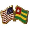 [U.S. & Togo Flag Pin]