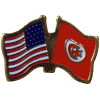 [U.S. & Tunisia Flag Pin]