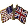 [U.S. & United Kingdom Flag Pin]