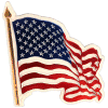 [United States Wavy Flag Magnet]