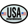 [United States Oval Reflective Decal]