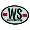 [Western Samoa Oval Reflective Decal]