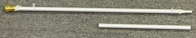 [Silver Aluminum Rotating Pole]