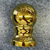 [Gold Ball Ornament For Rotating Pole]