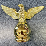 [Gold Eagle Ornament For Rotating Pole]