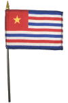 Republic of Louisiana Desk Flag
