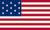 13 star Hopkinson U.S. flag