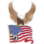 Flag, Eagle and POW Patch