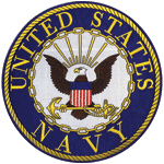 Navy Round Patch