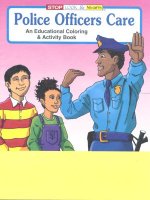 Police Officers Care educational coloring book