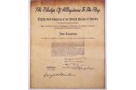 [Pledge of Allegiance Parchment Document]
