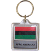 [Lucite Afro American Key Ring]